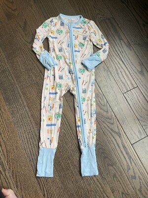 Angel Dear Two Way Zipper Romper | School Supplies 12-18M