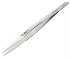 Techni-Pro 758TW269 Ceramic Tip Tweezers, Style 74, Zirconia Tips A74MZ, Pointed