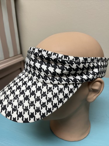 Visera de pata de gallo blanco y negro - Imagen 2 de 6