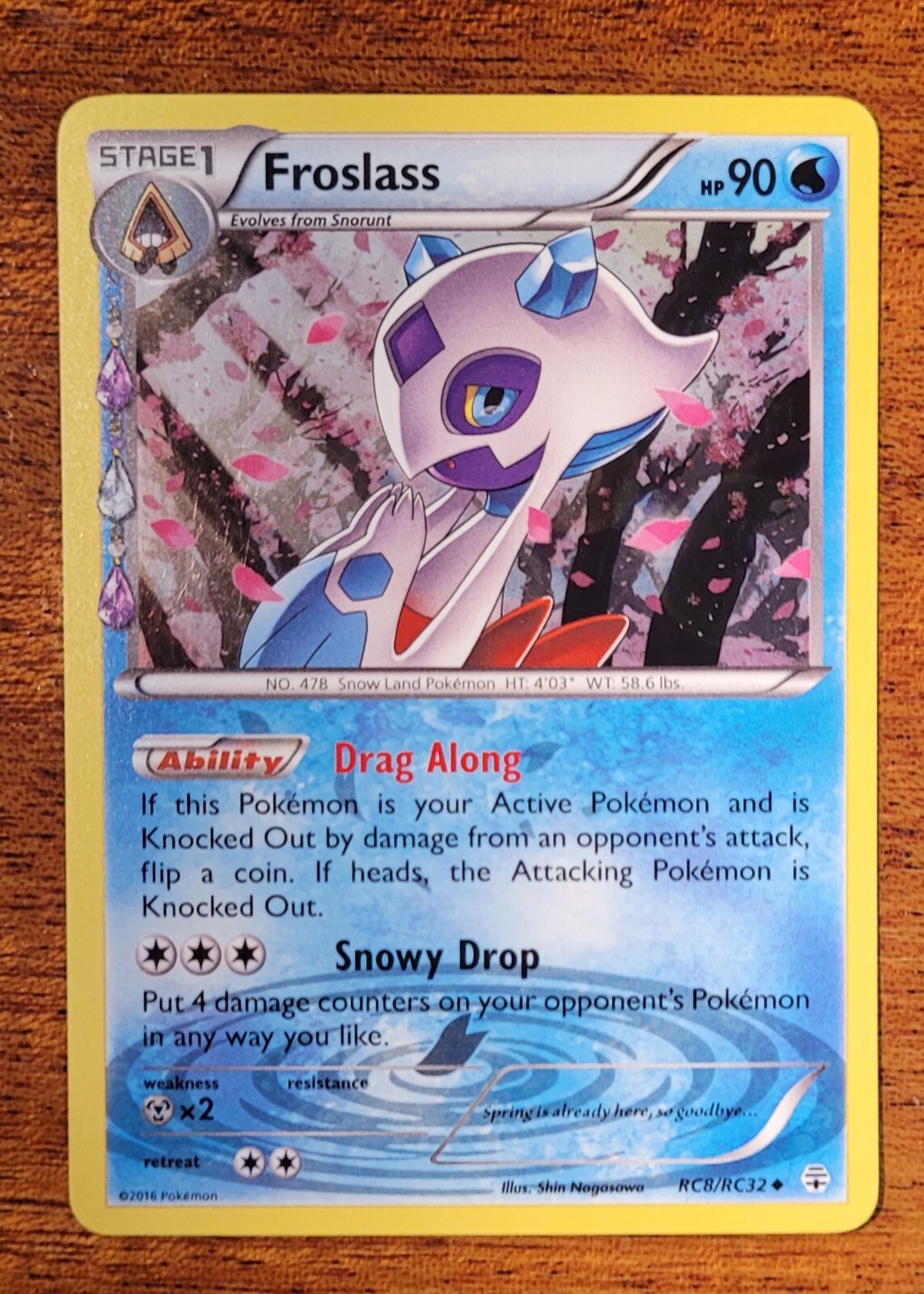 FROSLASS RC8/RC32 RADIANT GENERATIONS POKEMON LP