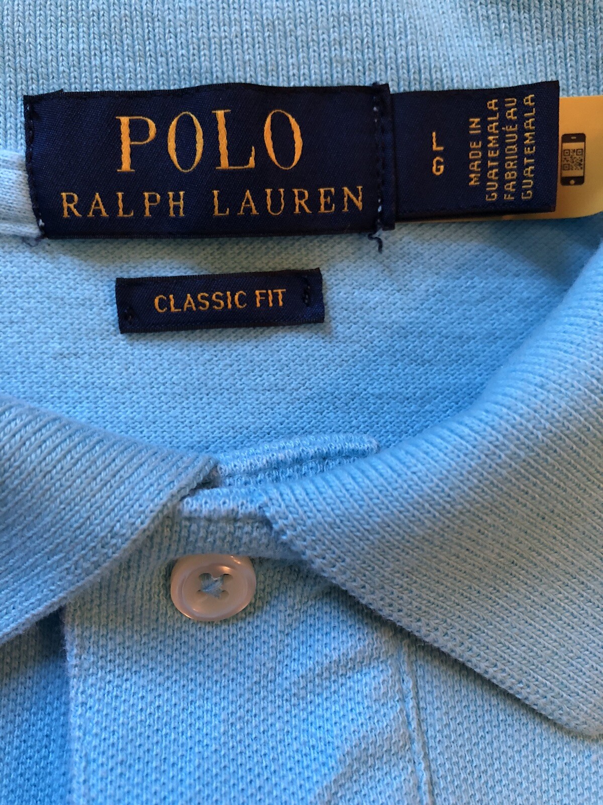 Polo uomo grande Ralph Lauren maglia cotone manica corta camicia turchese rosa pony