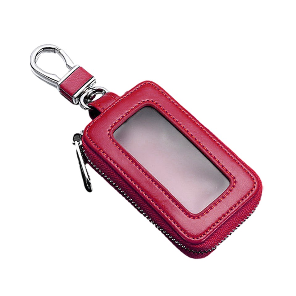 Car Key Holder Case Leather Key Case Smart Key Chain Coin Holder Metal ...