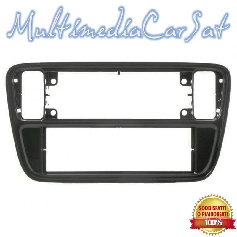 Mascherina 1 DIN Phonocar 03197 Nero Glossy per VW Up! 2011-2022