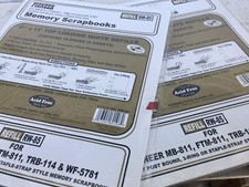 2 Pk Pioneer Memory Scrapbook Refills 8.5 X 11 RW-85 10 pages 5 Sheets