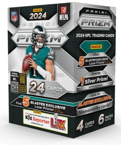 2024 Panini Prizm NFL Football Factory Sealed Blaster Box Lazer Parallels