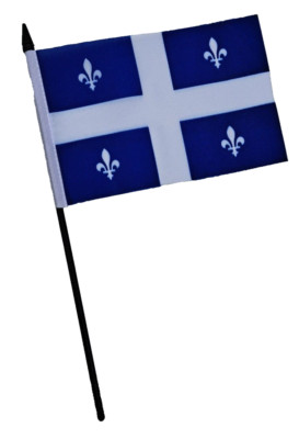 Kanada Quebec kleine Handflagge (6'' x 4'')