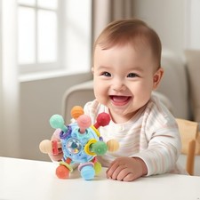 Infant Chewing Ball Soft Silicone BPA Free Baby Teether Toy