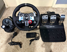 Logitech G29 Driving Force Racing Wheel Pedals + Shifter Set PS5 PS4 PC Complete