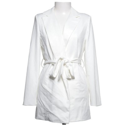 Unique 21, Blazer, Größe: S, Weiß, Elasthan/Polyester, Einfarbig, Damen #eoX
