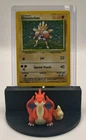 1999 Pokémon TCG Base Set Hitmonchan HOLO 7/102 Rare Card WOTC LP - DAMAGE
