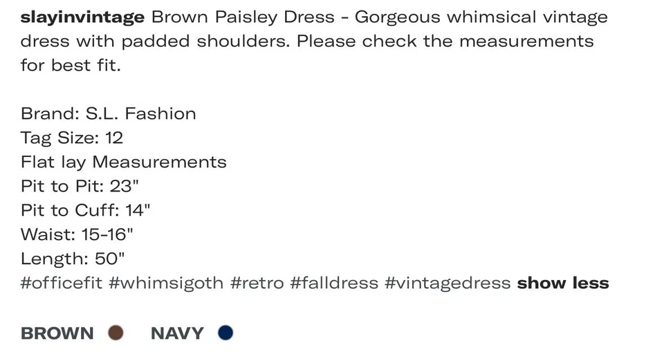 Vestido largo vintage caprichoso cachemir con cinturón fiesta de trabajo talla 12 Foto 3 de 4