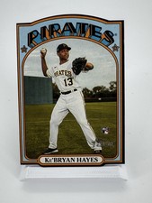 2021 Topps Heritage KEBRYAN HAYES #72DC-25 MINI RC 1972 DIE CUT ROOKIE CARD SP