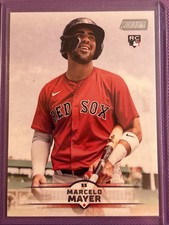 2025 Topps Stadium Club #74 Marcelo Mayer Rookie Card (RC) - Boston Red Sox. rookie card picture