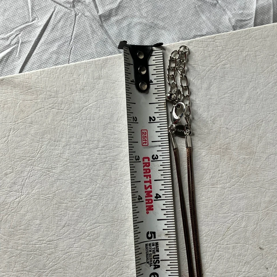 Collar Colgante Chicos Boho Cuentas Cordón Marrón Tono Tierra Piedras Preciosas Declaración Foto 4 de 4