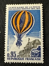 Timbre PA45 Neuf** - Ballons montés Gare d'Austerlitz Variété orange décalé 1971