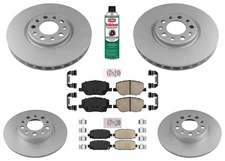 Coated Disc Brake Rotors Brake Pads For Jeep Compass 2018 2019 2020 2021 2022