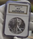 1989 US Silver Eagle $1 NGC MS69