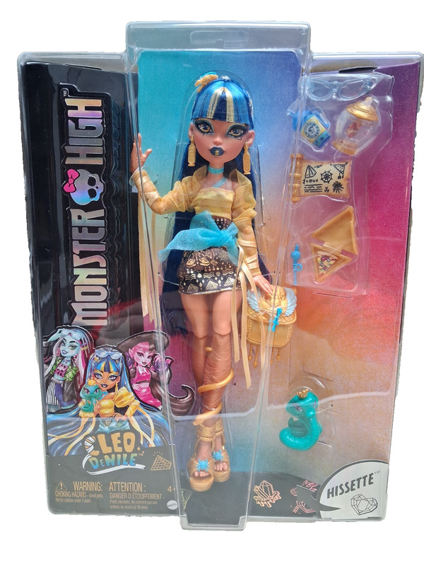 Cleo De Nile with Hissette Mattel Monster High Doll-New in Box