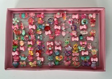 80 Pcs Lot Girls Kids Rings Gift Birthday Party Rings Hello Kitty Disney Etc.