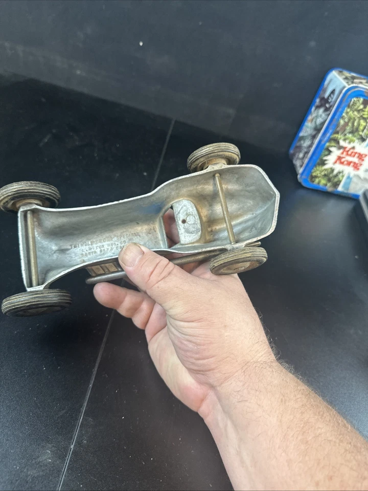 Vintage Thimble Drome Special Wind Up Race Car #5 - Image 4 of 4