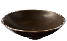 Nils Thorsson Aluminia Denmark Bowl 7614 Oxblood Glaze Botanical 16cm