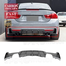 For BMW F32 F36 4 Series M Sport 2014-2020 Carbon Fiber Rear Bumper Diffuser Kit