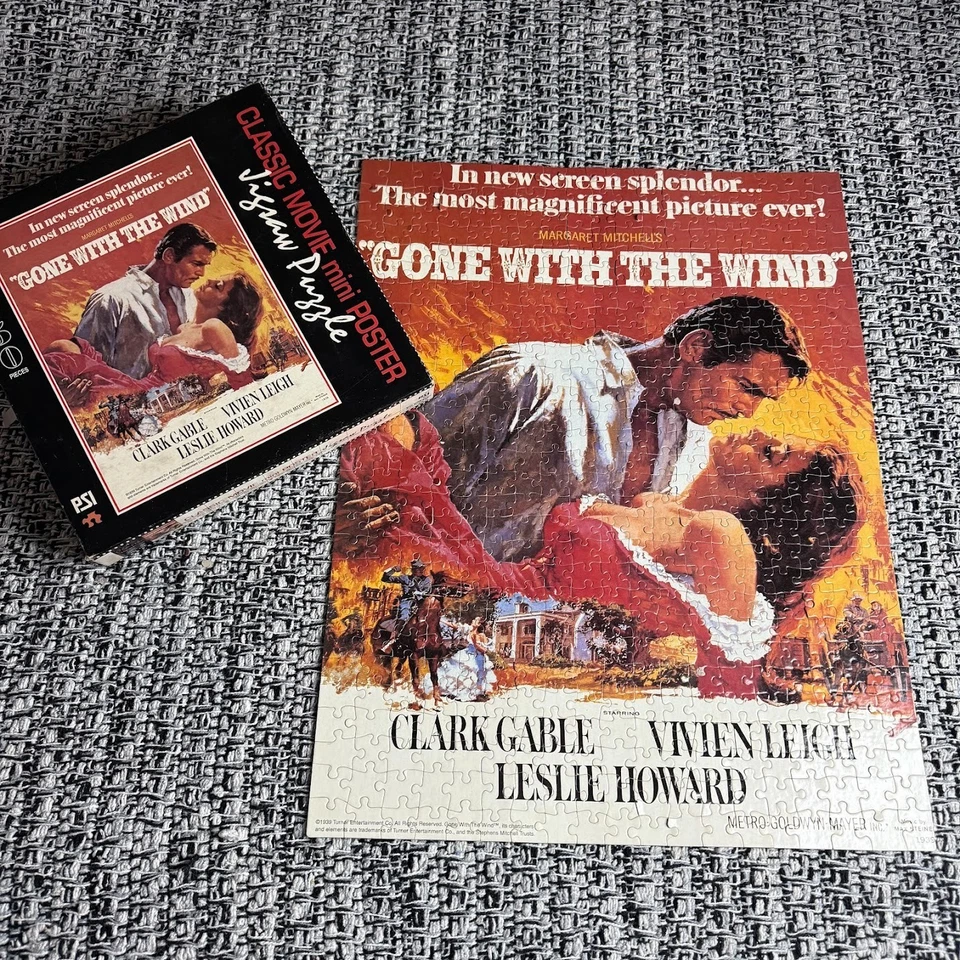 Classic Movie Gone with the Wind Vintage 550 Pieces Jigsaw Puzzle Rare Complete - Image 2 of 4