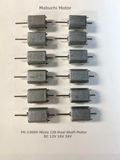 FK-130SH Micro 130 Dual Shaft Motor DC 12V 18V 24V - New - Includes 2 Motors !