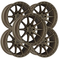 Set Of 5 Tis 563bz 18x9 6x5.5 0mm Bronze Wheels Rims 18 Inch
