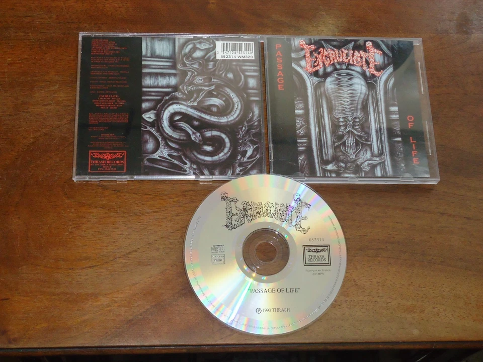 EXCRUCIATE - PASSAGE OF LIFE (THRASH RECORDS 1993) RARE FIRST PRESS DEATH METAL