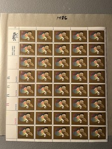 Scott #1486 Henry O. Tanner 1973 8¢ Full Sheet Of 40 MNHOG
