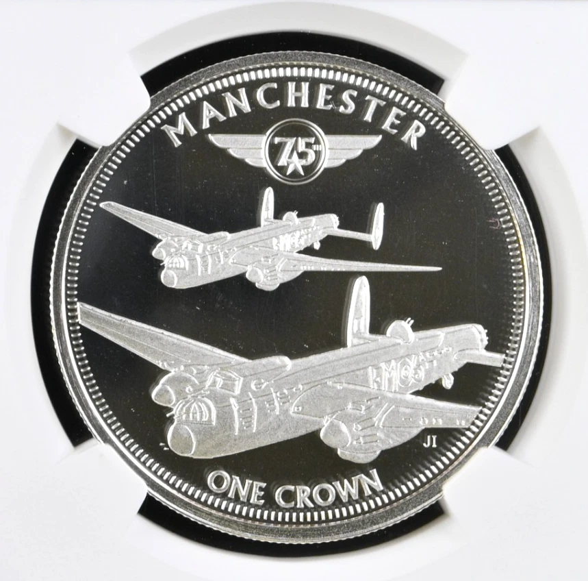 2016 T Da Cunha Manchester Silvered Crown B-17 Flying Fortress NGC PF 69 UC - Image 2 of 4