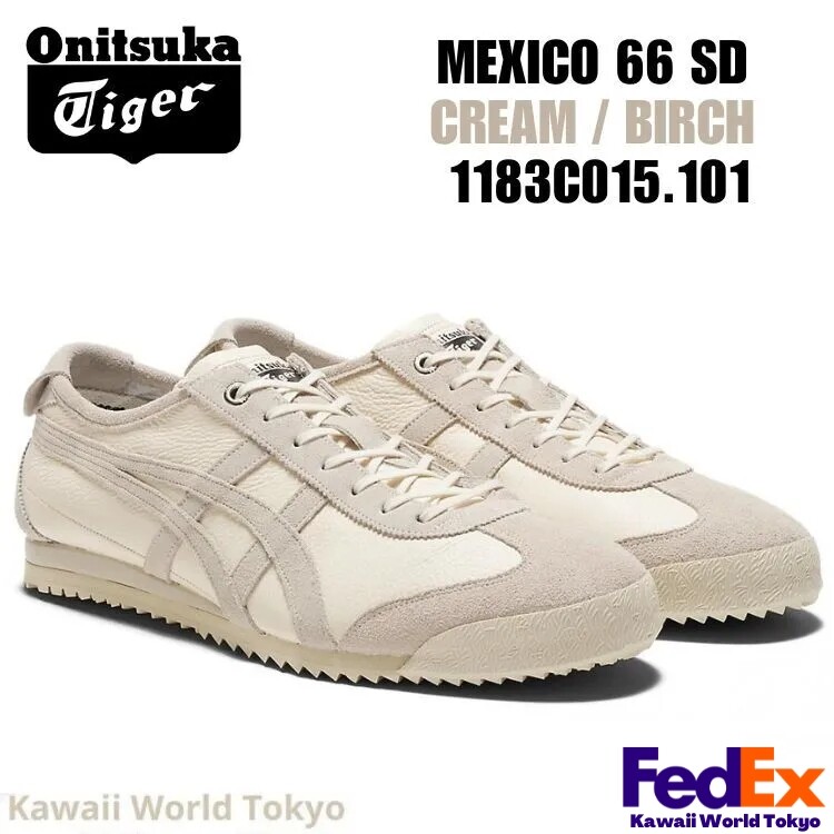 Onitsuka Tiger MEXICO 66 SD CREAM / BIRCH 1183C015 101 Onitsuka Tiger MEXICO 66 SD CREAM / BIRCH 1183C015 101