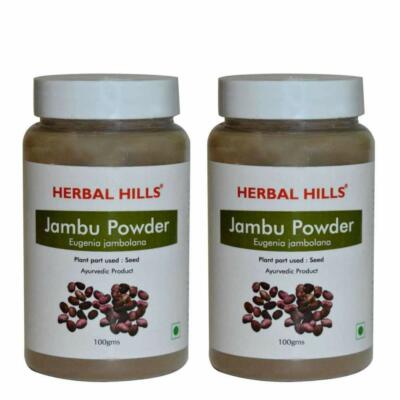 HERBAL HILLS Jambu Beej Pulver - 100 G (Pack 2)