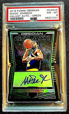 2018 ! SSP #D /15 GALAXY GREEN PSA 8 MAGIC JOHNSON OBSIDIAN AUTO G070
