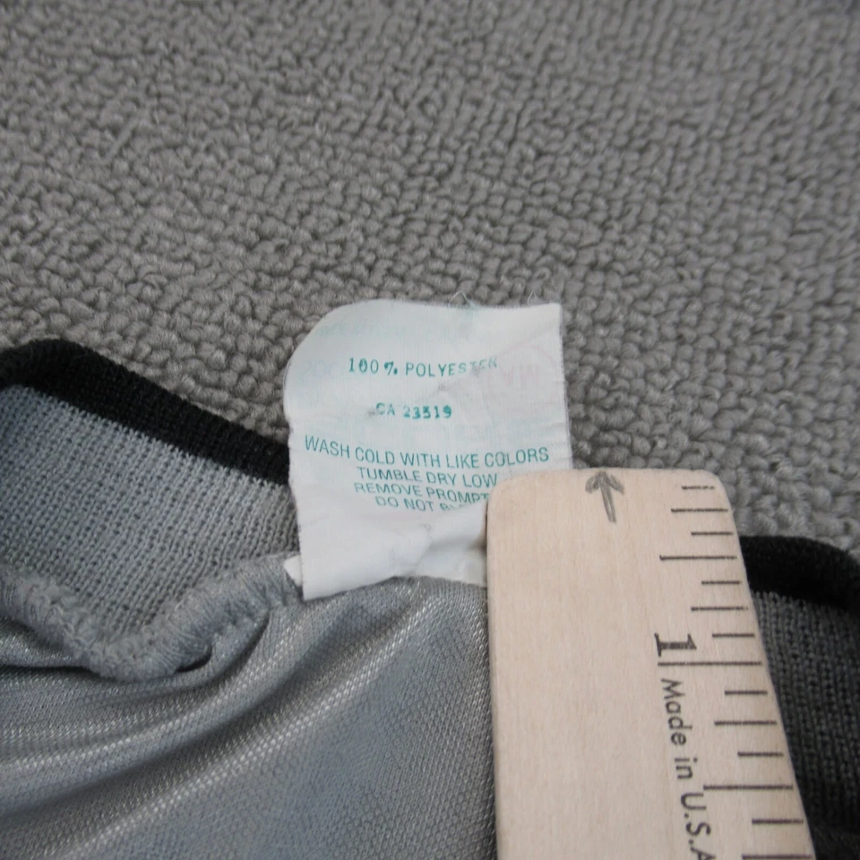 Camiseta de fútbol vintage de los 90 para hombre gris medio negra satinada brillante fútbol Chautauqua Foto 3 de 4