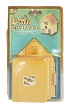 Create N Learn Wood Kit DIY Bird House Pre-Cut Pieces 2016 Fun Child Project