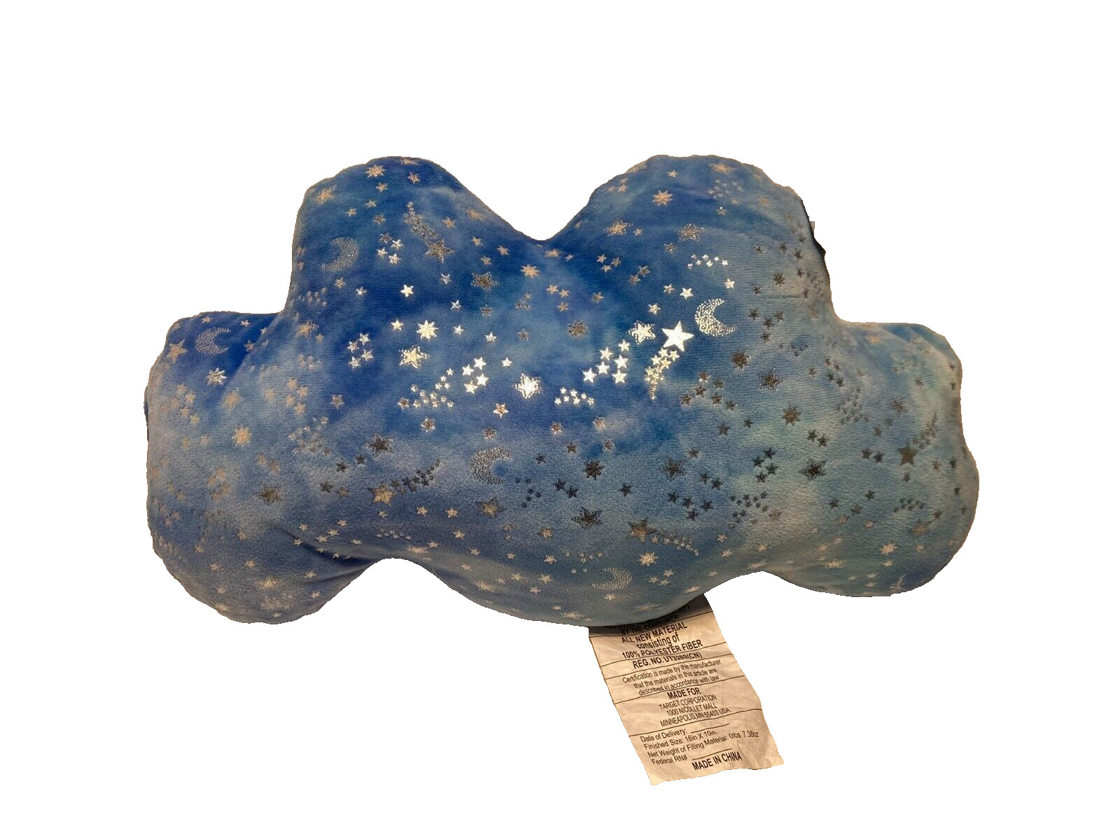 Cloud Plush Pillow 16"x11" NEW WITH TAG