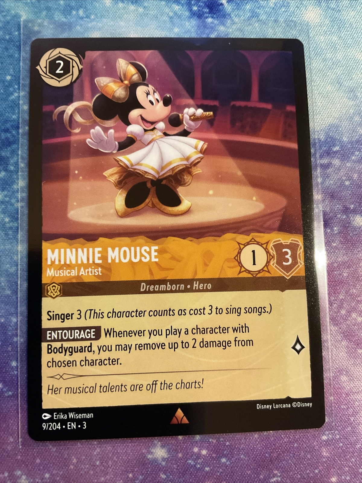 x1 Minnie Mouse - Musical Artist - 9/204 - Rare Lorcana Into the Inklands M/NM