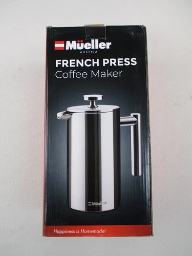 Mueller French Press Stainless Steel Coffee Maker 1L 34 OZ MU-SSHYDPRESS