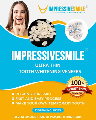 IMPRESSIVE ULTRA THIN TOOTH WHITENING VENEERS CHOOSE SHADE A-1, A-2 or A-3