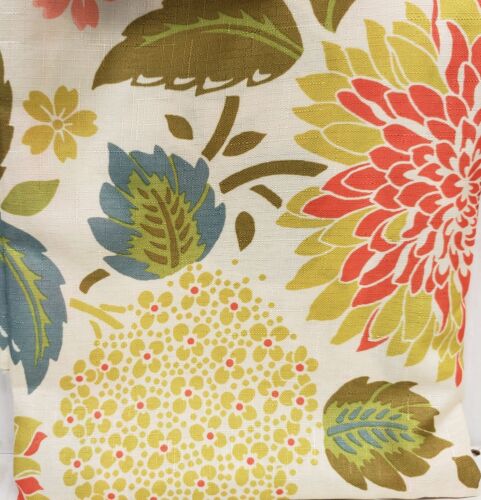 Printed Fabric Tablecloth 60" Round, HARVEST,AUTUMN BLOOM FLOWERS & LEAVES, CE - Picture 2 of 10
