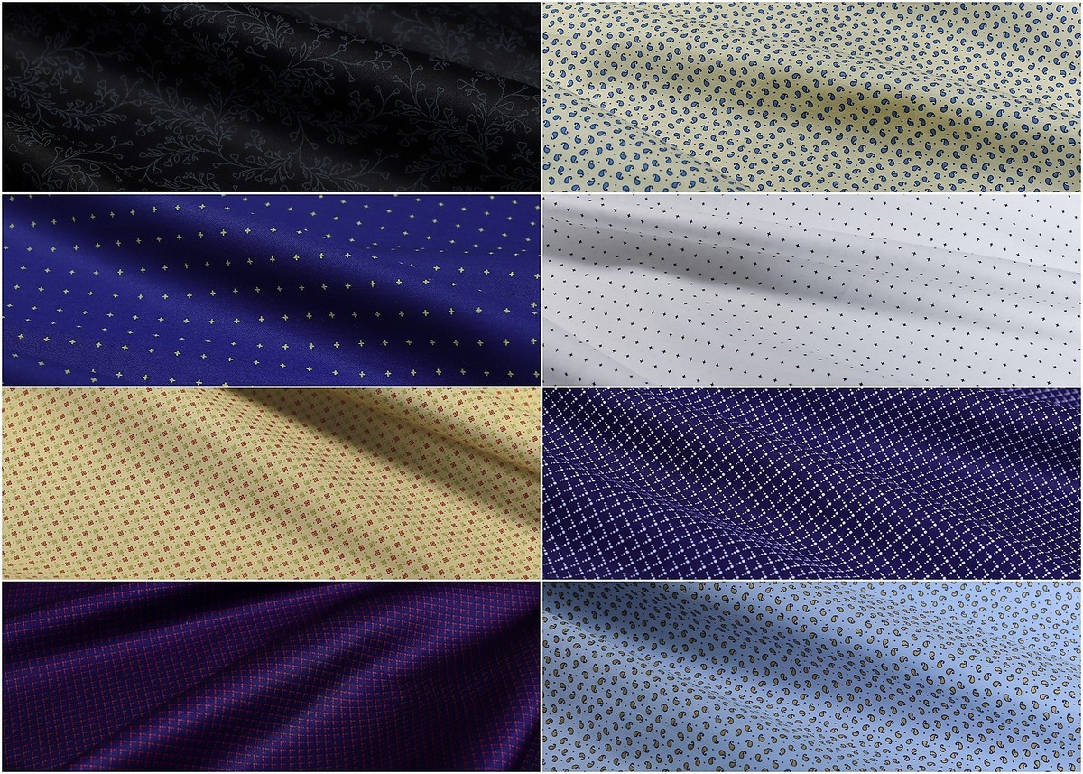 1.60 Metros Algodón Giza Camisa Tela Informal Costura Mujeres Hombres India