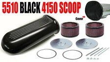 The Blower Shop 5510 Black 4150 Dual Carb Supercharger Scoop Hardware W Cover The Blower Shop 5510 Black 4150 Dual Carb Supercharger Scoop Hardware W Cover