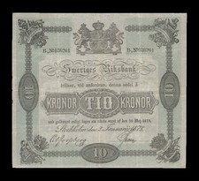 Sweden P3 Banknote.