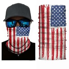 2 AMERICAN FLAG MULTI FUNCTION SEAMLESS DANA WRAP 33 biker ski face wrap around