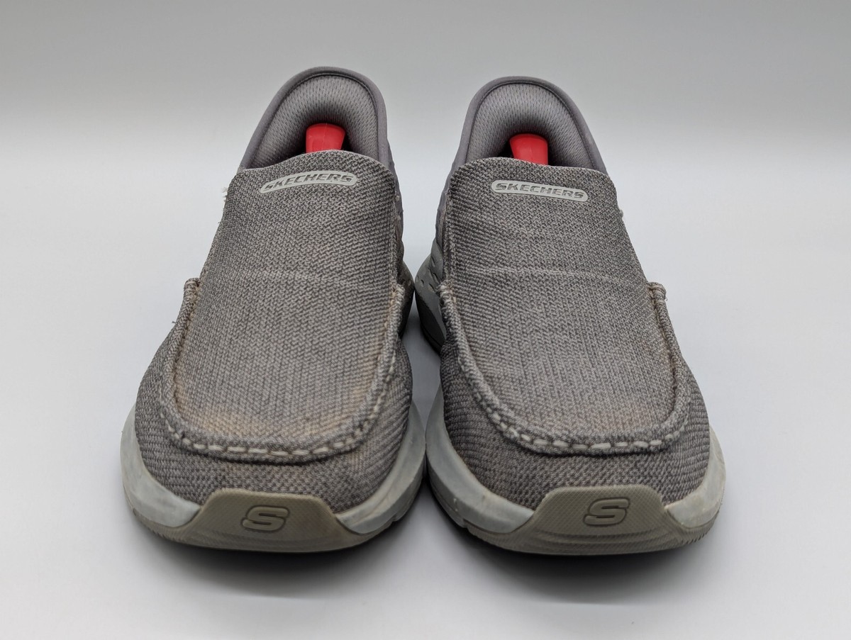 Skechers Parson Ralven RF Slip Ins Slip On Shoes Gray Memory 