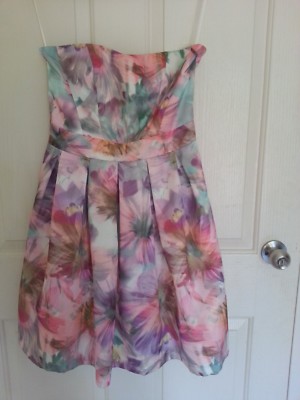 New Pretty Oodji Floral Cocktail Dress Size M