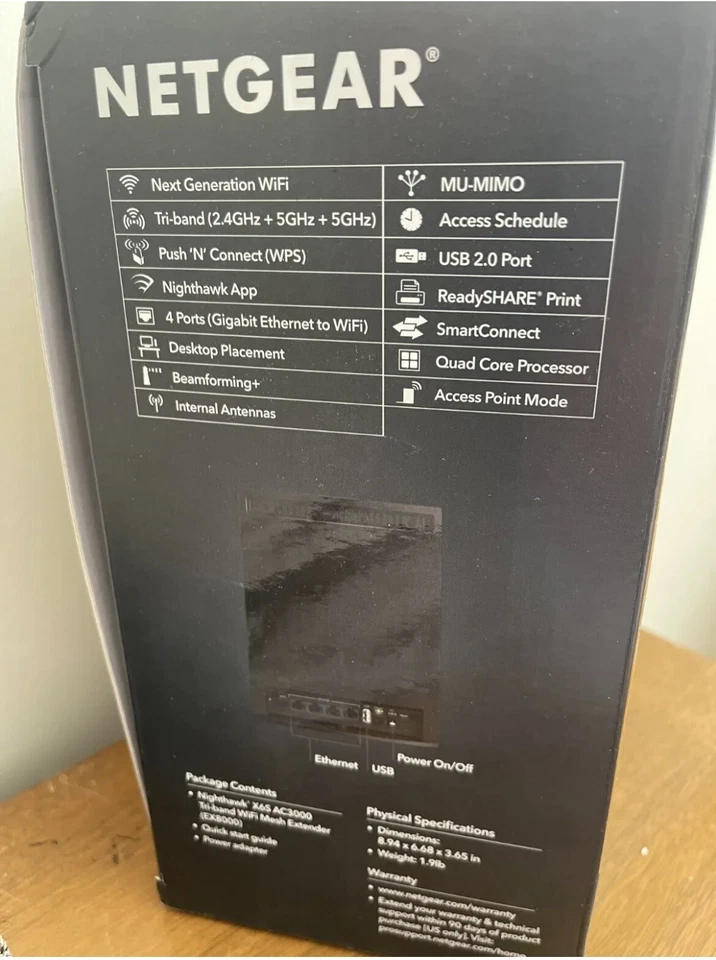 Extensor de malla Netgear Nighthawk X6S Tri-Band Wifi 6 Foto 2 de 4