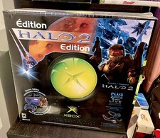 Xbox Halo 2 Limited Edition Console Clear Blu...